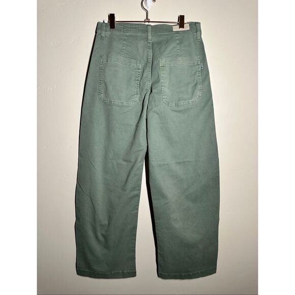AG Adriano Goldschmied Fiona Green High Rise Barrel Pants Size 26 New - Picture 6 of 7